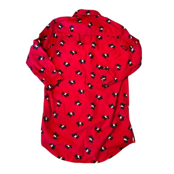 Vintage Basic Editions Novelty Scottie Dog Flannel Modest Nightgown M - Picture 7 of 7